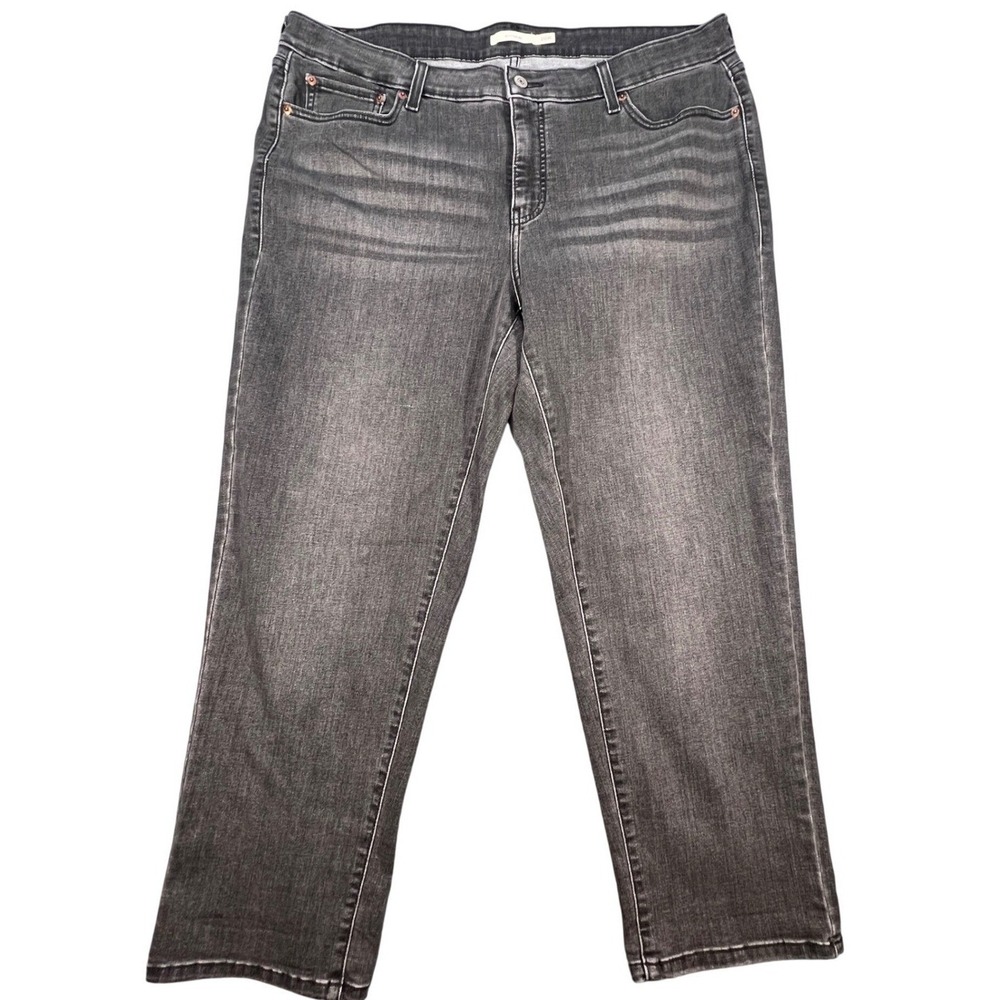 Levi's Black Boyfriend Mid Rise Stretch Denim Jeans Women 20W